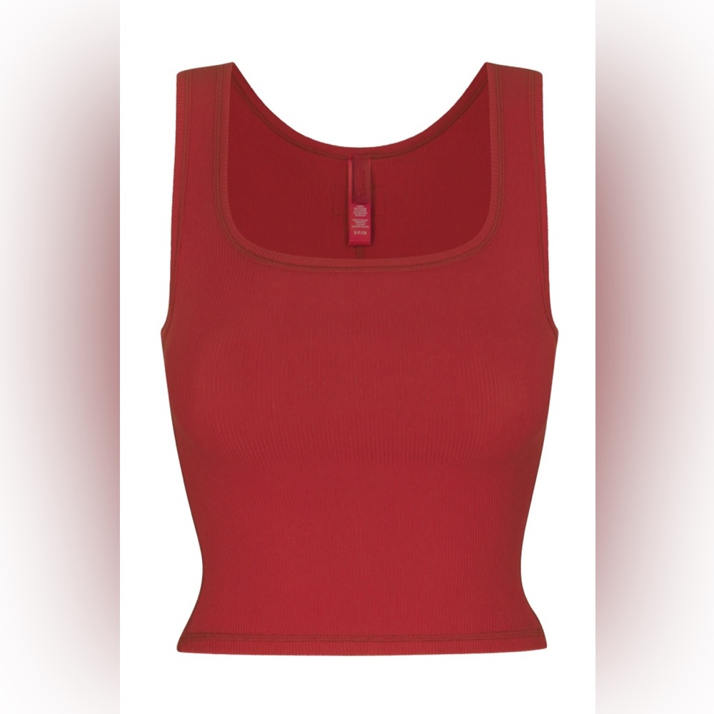 Skims Soft Lounge Tank in Brick